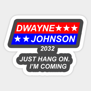 Dwayne Johnson 2032 Sticker